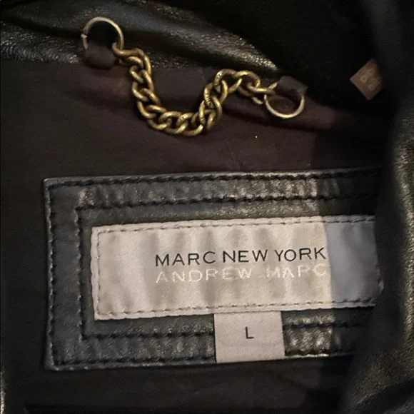 Marc New York Andrew Marc Black Leather Jacket - Picture 2 of 13